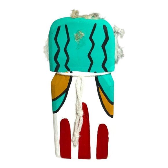 Vintage Hopi Puchtihu Eagle Doll Oldest Form Kachina Talavai Doll Carved Wood - Picture 2 of 7